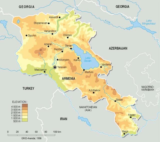 mappa armenia
